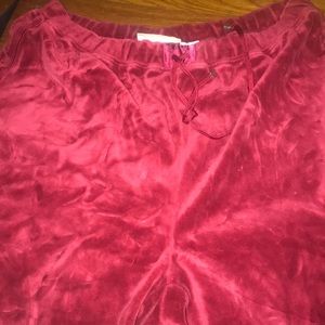 velour velvet track pants :)